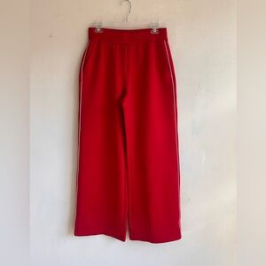 Beyond Yoga Wide Leg High Waist Red Track Pants Size Small